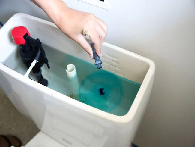 One way to conduct plumbing maintenance of your Corydon, IN home is to make sure the toilet is not leaking.